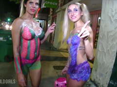 Sexy Street Flashers Fantasy Fest Key West Tits